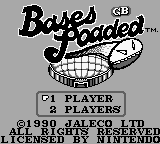 Bases Loaded Title Screen